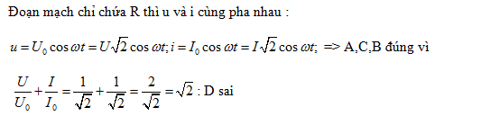 LỜI GIẢI Đặt điện áp xoay chiều u U0cosωt vào hai đầu đoạn Tự Học 365