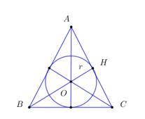 LỜI GIẢI] Tính chu vi C của tam giác đều ABC ngoại tiếp đường tròn ...