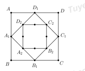 LỜI GIẢI Cho hình vuông ABCD có diện tích 128dm2 Lấy 4 điểm M N P Q ở  chính giữa 4 cạnh hình vuông làm tâm  Tự Học 365
