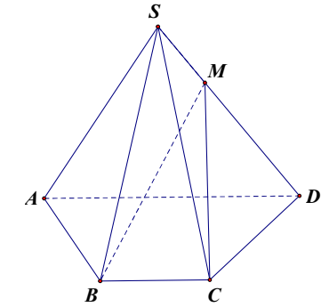 Cho hình chóp SABCD có đáy ABCD là hình bình hành. Gọi I, J, E, F lần lượt  là trung điểm SA, SB, SC, SD. Trong các đường thẳng sau